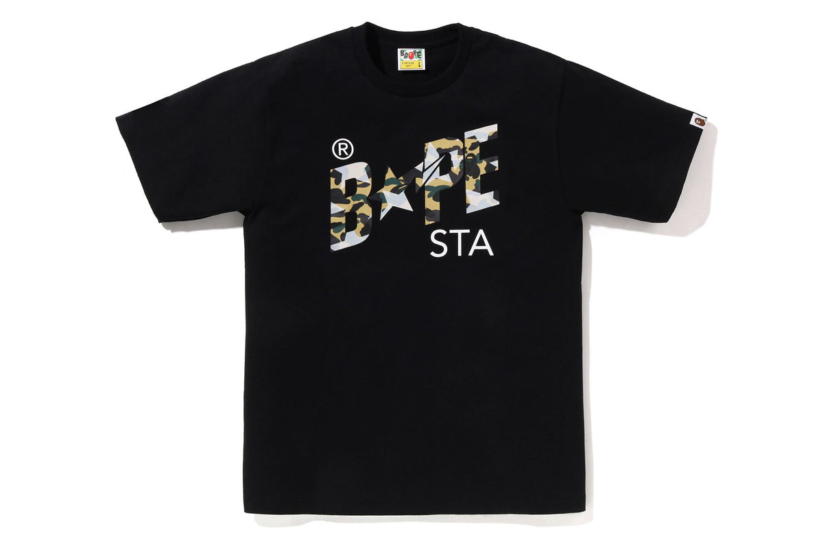 STA OVER PRINT 1ST CAMO BAPE STA TEE
