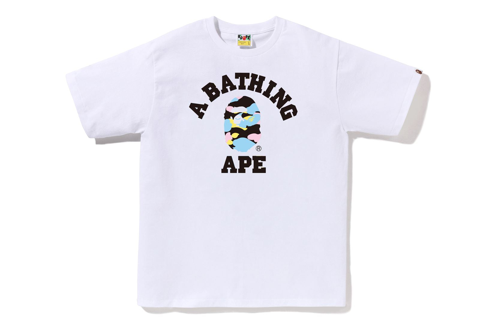 A BATHING APE® New Multi Camo College Tee | Bape official website