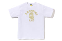 JAPANESE INDIGO ART CAMO COLLEGE TEE