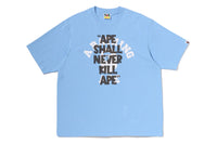APE SHALL NEVER KILL APE COLLEGE  RELAXED FIT TEE