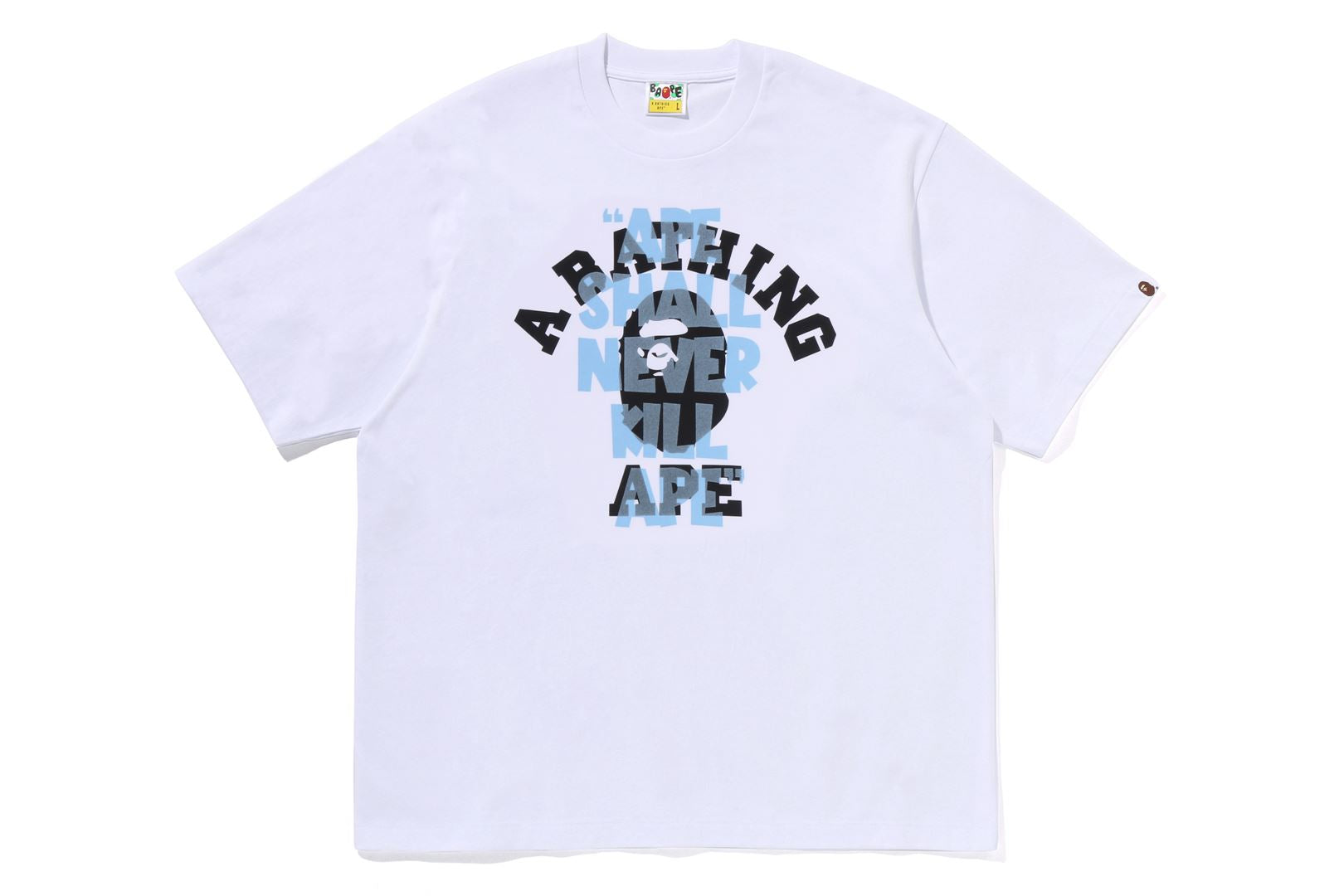 A BATHING APE® Ape Shall Never Kill Ape College Relaxed Fit Tee