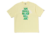 APE SHALL NEVER KILL APE COLLEGE  RELAXED FIT TEE