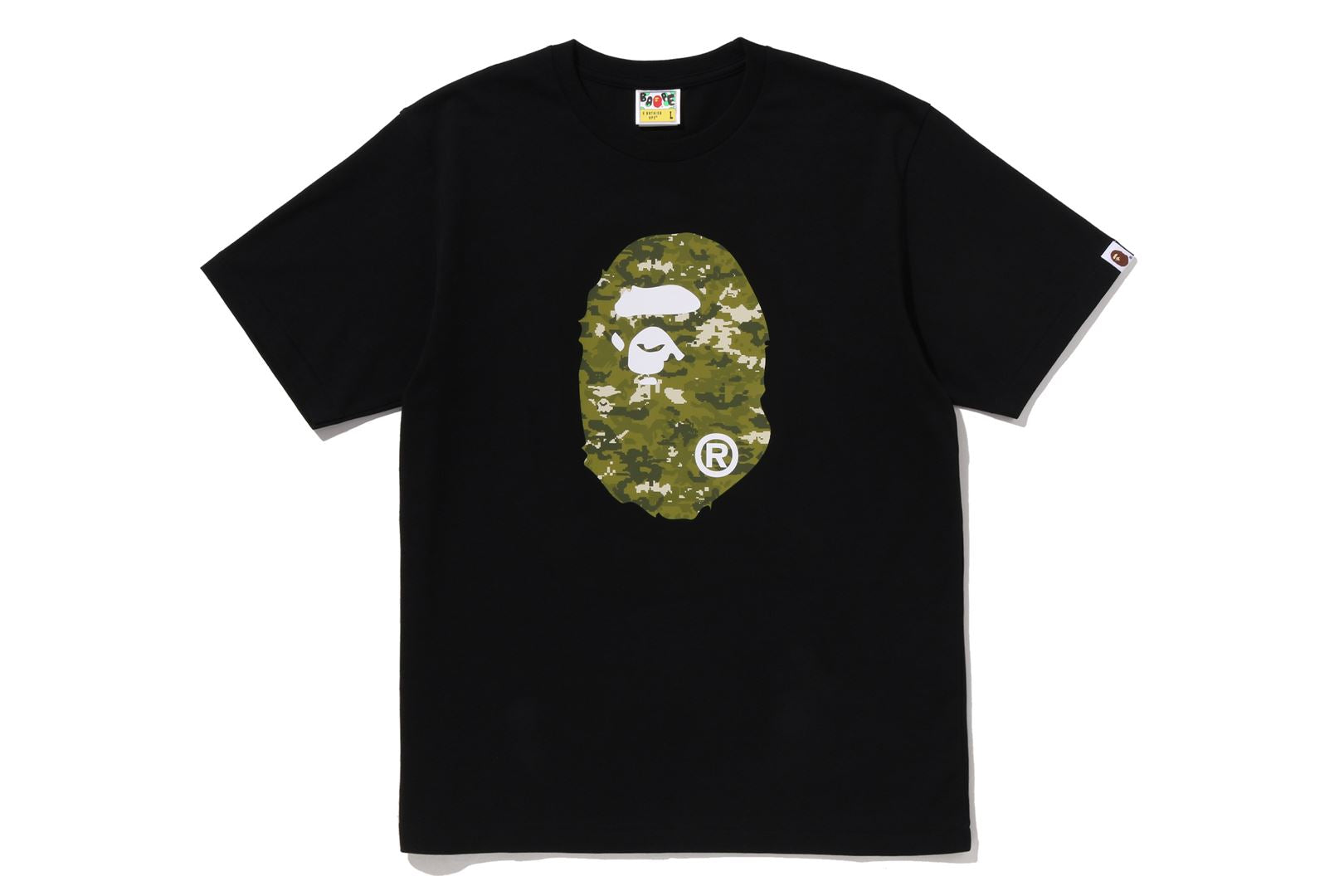 A BATHING APE® Multi Pixel Camo Ape Head Tee | Bape official