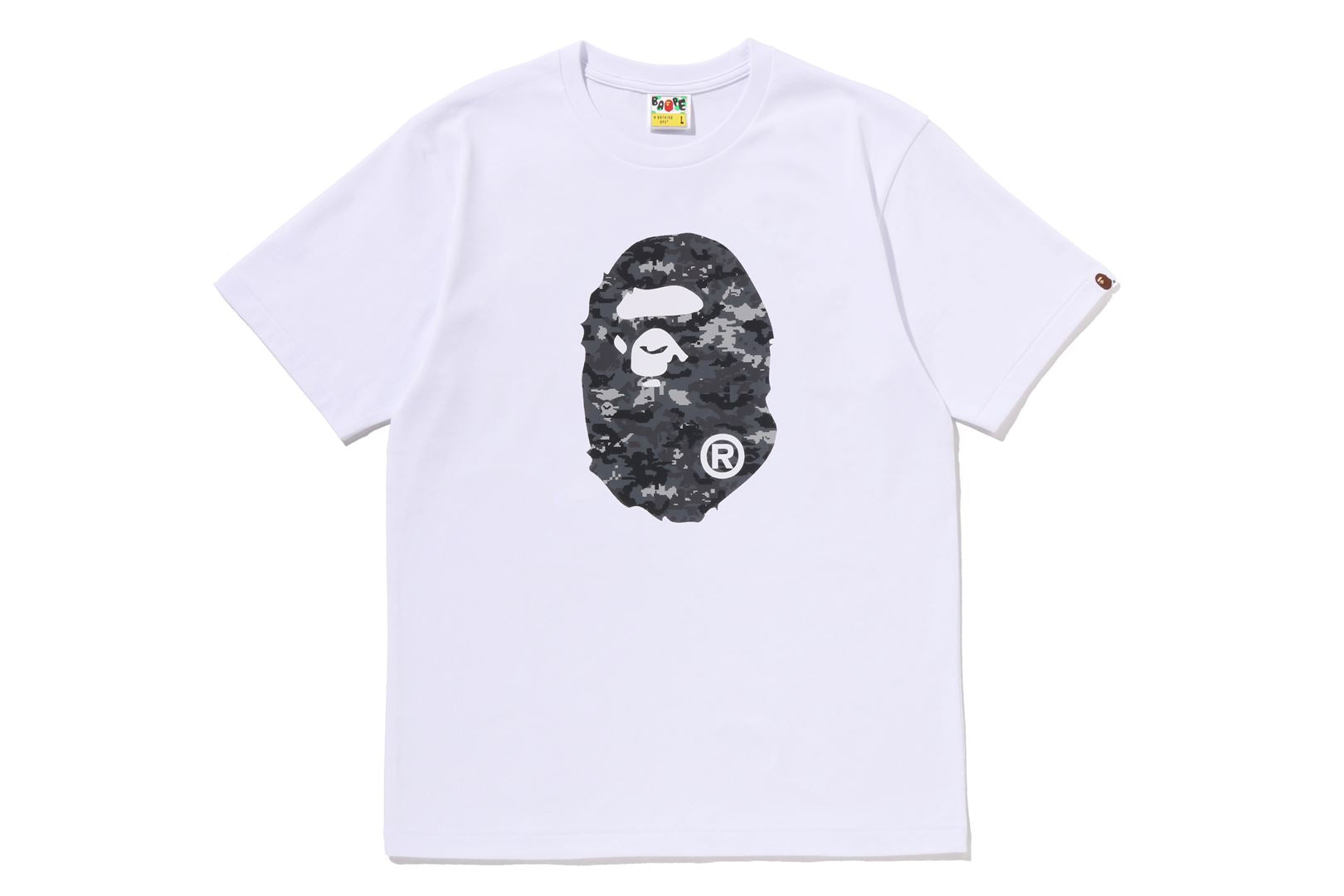 A BATHING APE® Multi Pixel Camo Ape Head Tee | Bape official