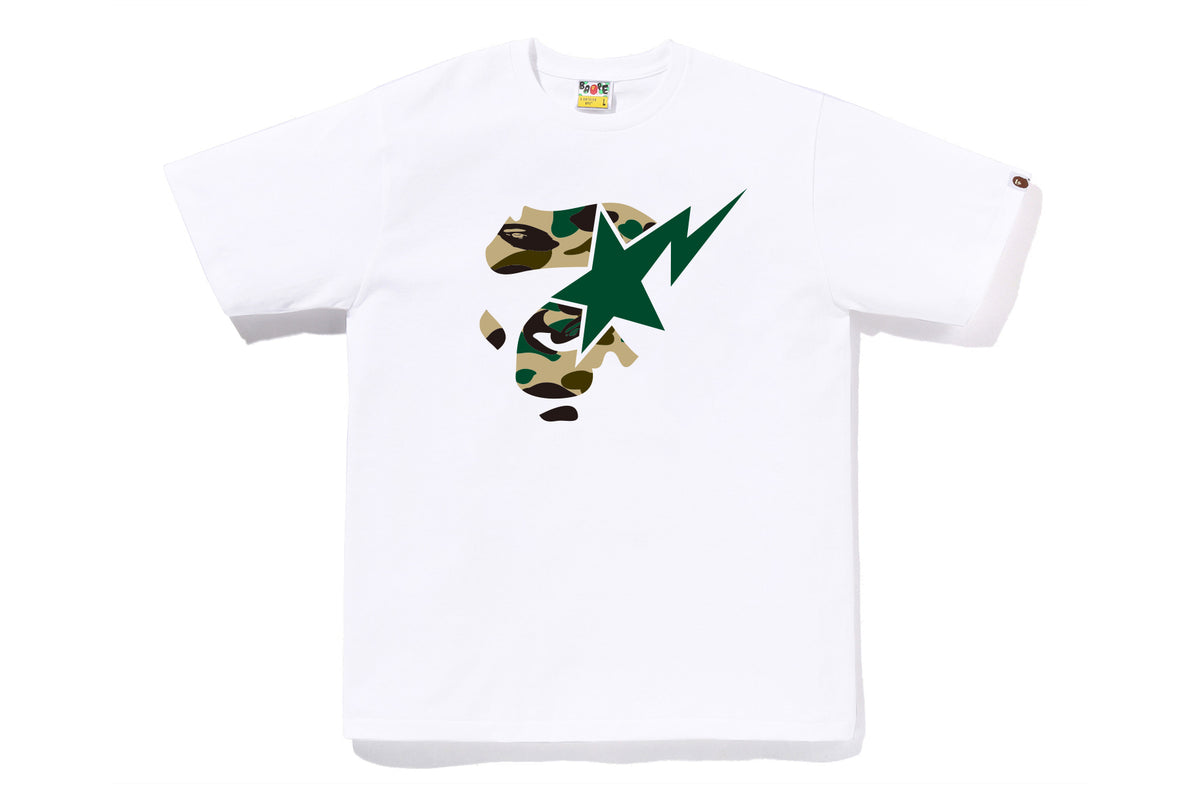 1ST CAMO APE FACE ON BAPESTA TEE