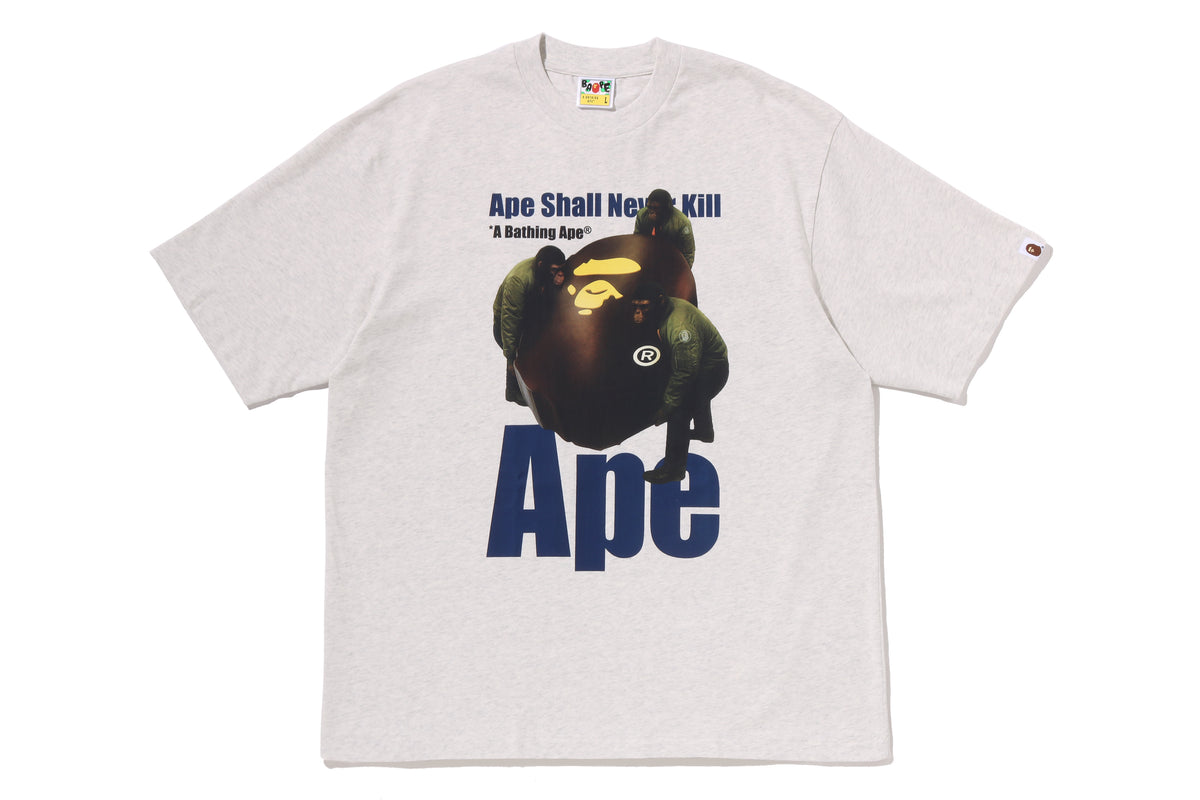 APE HEAD PHOTO PRINT RELAXED FIT TEE