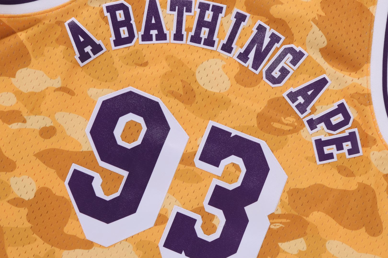 A BATHING APE® BAPE X M&N NBA - Los Angeles Lakers Swingman Jersey