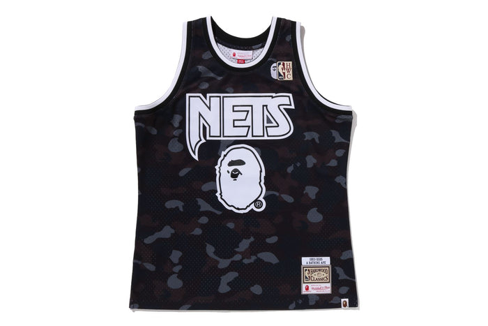 BAPE X M&N NBA - NEW JERSEY NETS SWINGMAN JERSEY