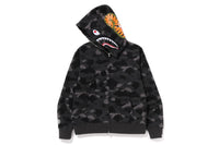 COLOR CAMO SHARK FULL ZIP HOODIE