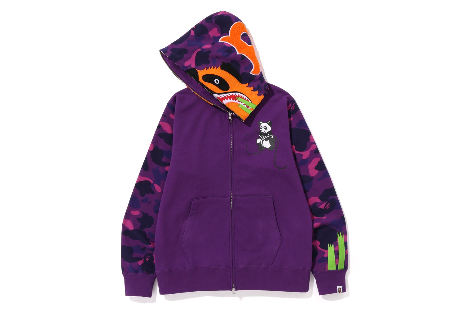 Bape shark clearance hoodie purple camo