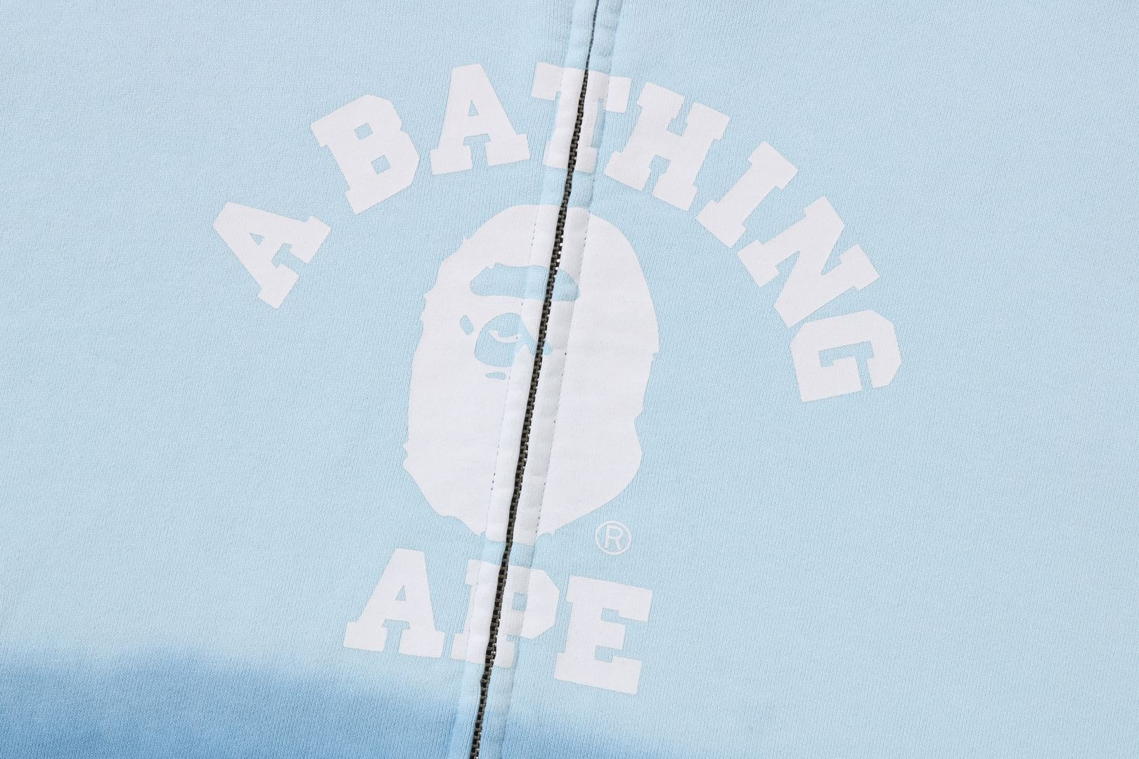 Light blue bape on sale hoodie