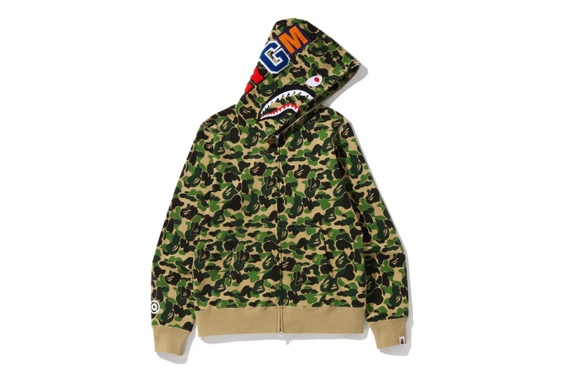 ABC CAMO SHARK FULL ZIP HOODIE MENS