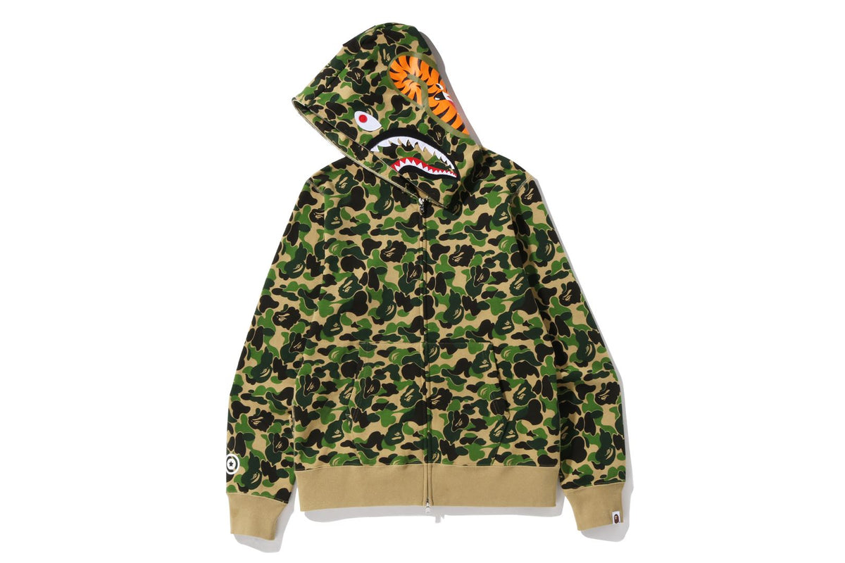 ABC CAMO SHARK FULL ZIP HOODIE MENS