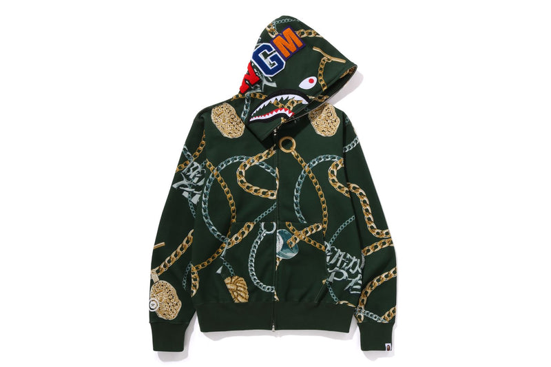 BAPE JEWELS SHARK FULL ZIP HOODIE