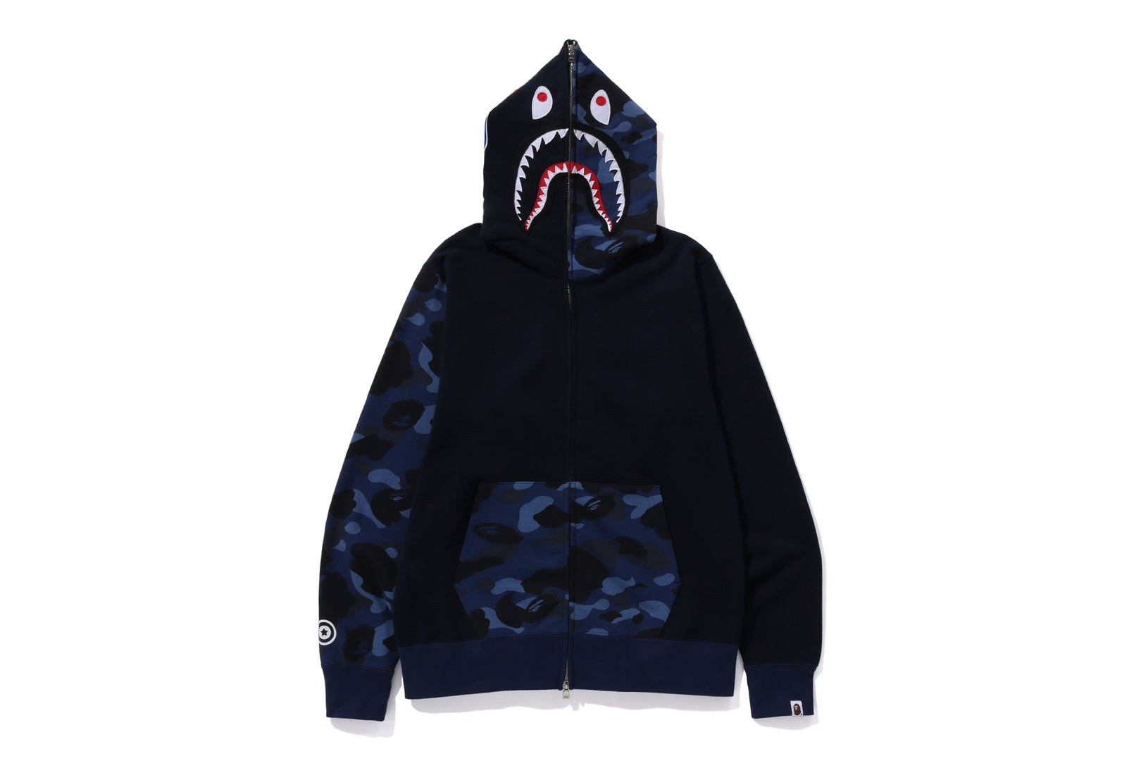 COLOR CAMO SHARK FULL ZIP HOODIE