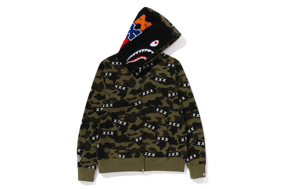 BAPE X GOD SELECTION XXX SHARK FULL ZIP HOODIE – uk.bape.com