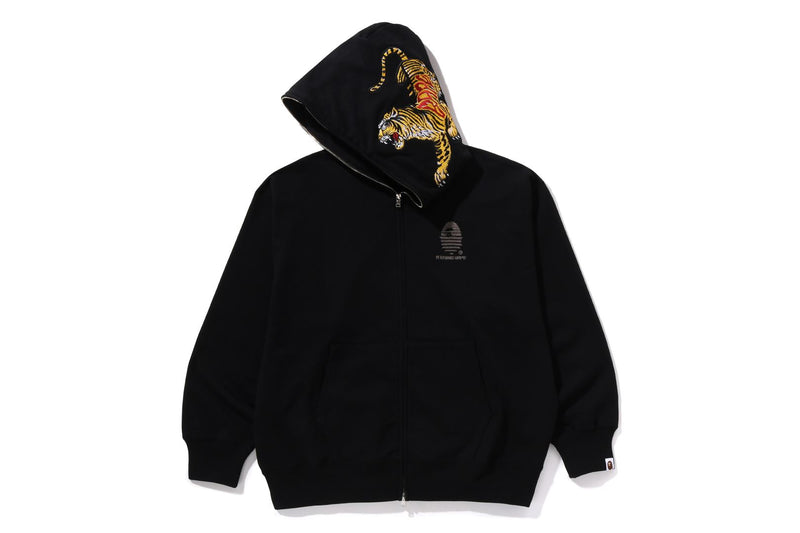 TIGER AND DRAGON RELAXED FIT FULL ZIP HOODIE