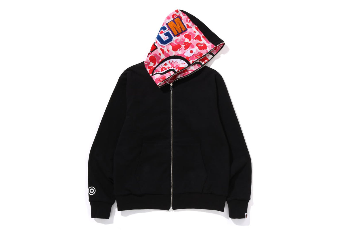 A BATHING APE® Abc Camo Reversible Shark Full Zip Hoodie Bape