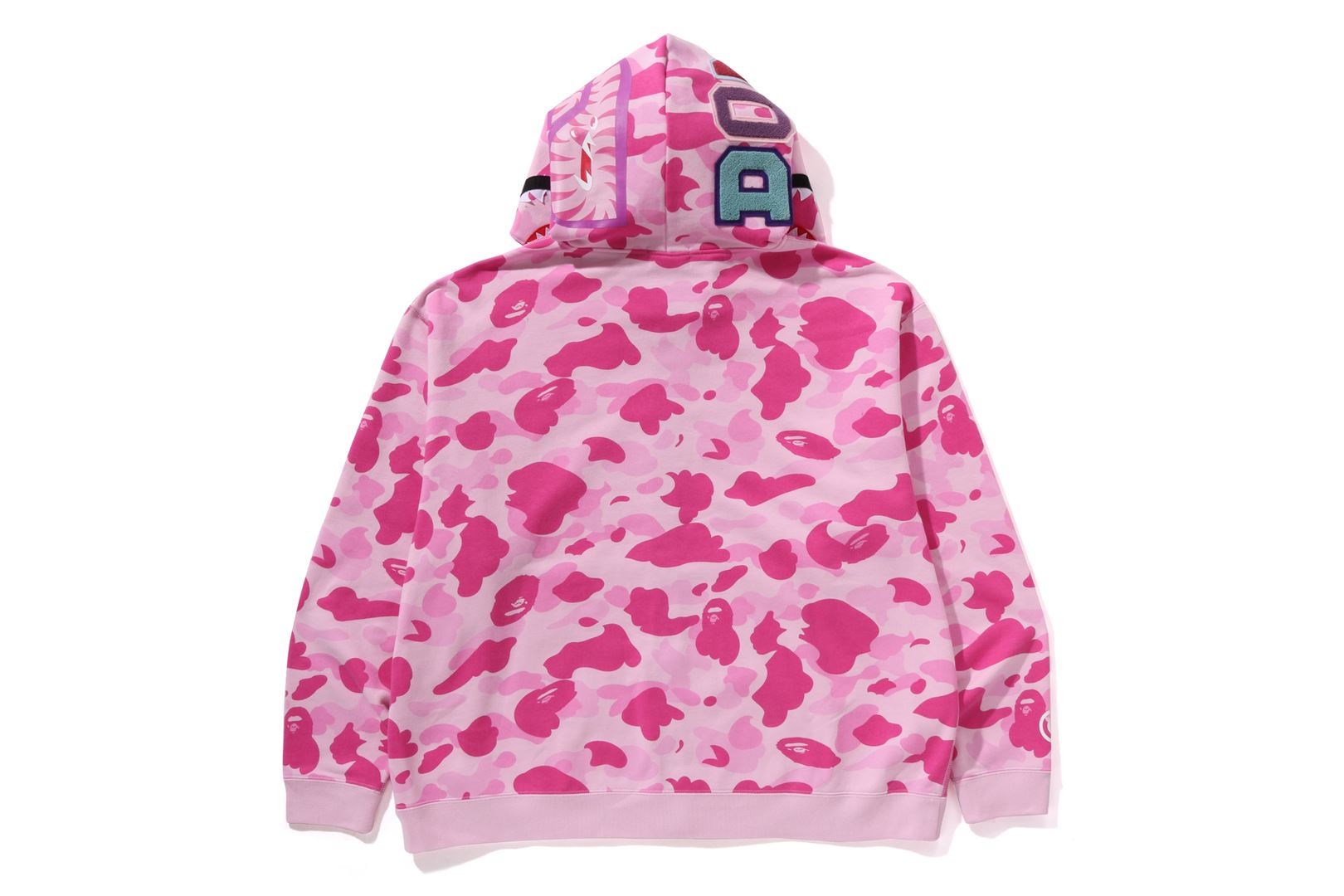 A BATHING APE® BAPE X Cactus Jack X Don Toliver Faux Fur Shark Zip