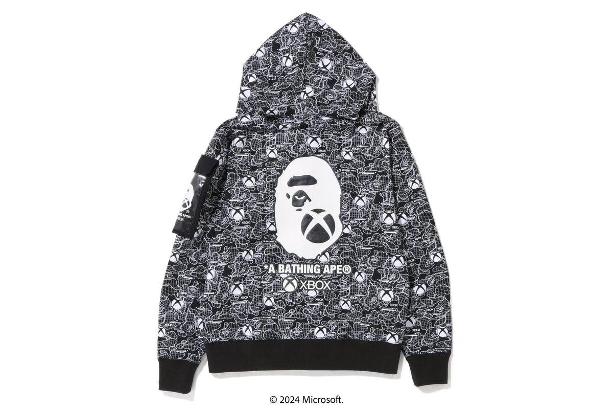 BAPE X XBOX CAMO FULL ZIP HOODIE