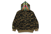 BAPE X CLOT CAMO SHARK RELAXED FIT FULL ZIP HOODIE