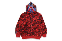 BAPE X CLOT CAMO SHARK RELAXED FIT FULL ZIP HOODIE