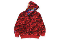 BAPE X CLOT CAMO SHARK RELAXED FIT FULL ZIP HOODIE