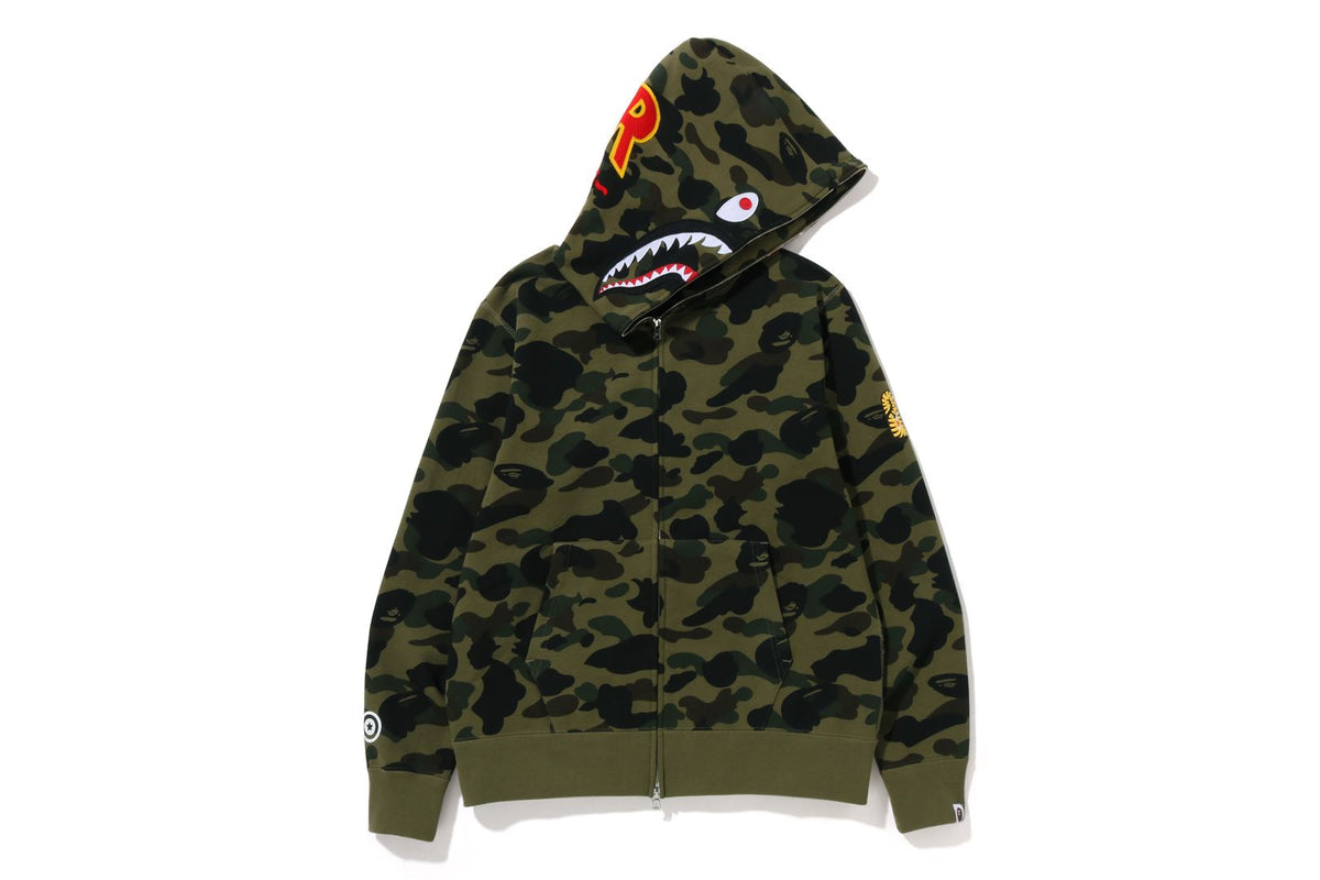 A BATHING APE® 1st Camo 2nd Shark Full Zip Hoodie Bape official
