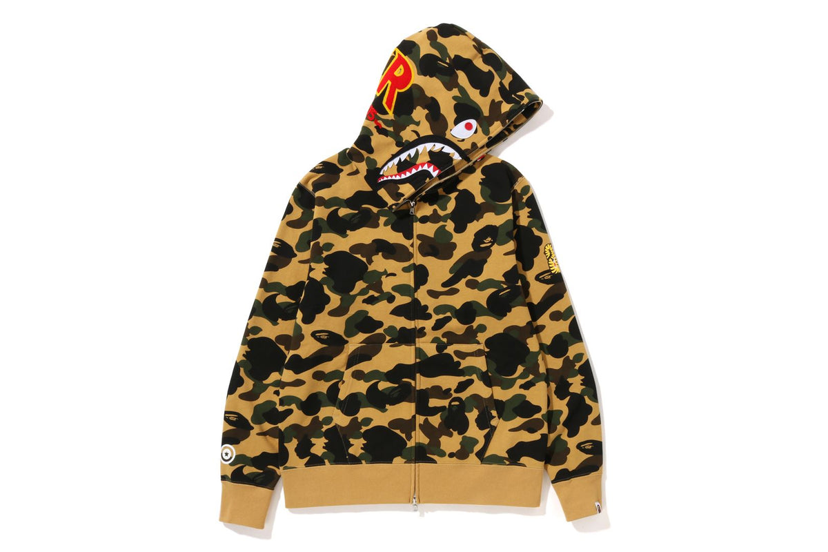 A BATHING APE® 1st Camo 2nd Shark Full Zip Hoodie Bape official