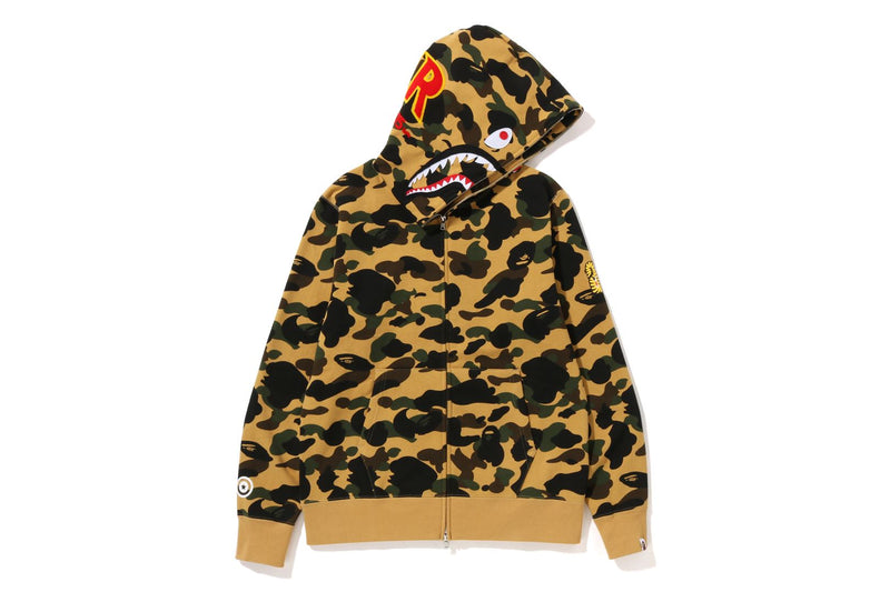 1ST CAMO 2ND SHARK FULL ZIP HOODIE