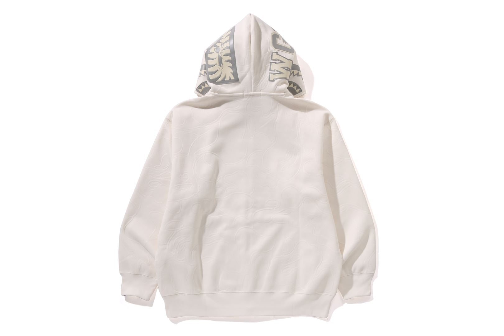 A BATHING APE® Line Camo Quilted Shark Relaxed Fit Fz Hoodie