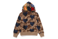 I LOVE BAPE SHARK FULL ZIP HOODIE LADIES