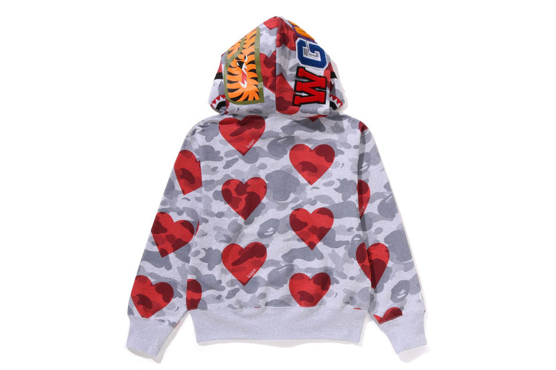 I LOVE BAPE SHARK FULL ZIP HOODIE LADIES