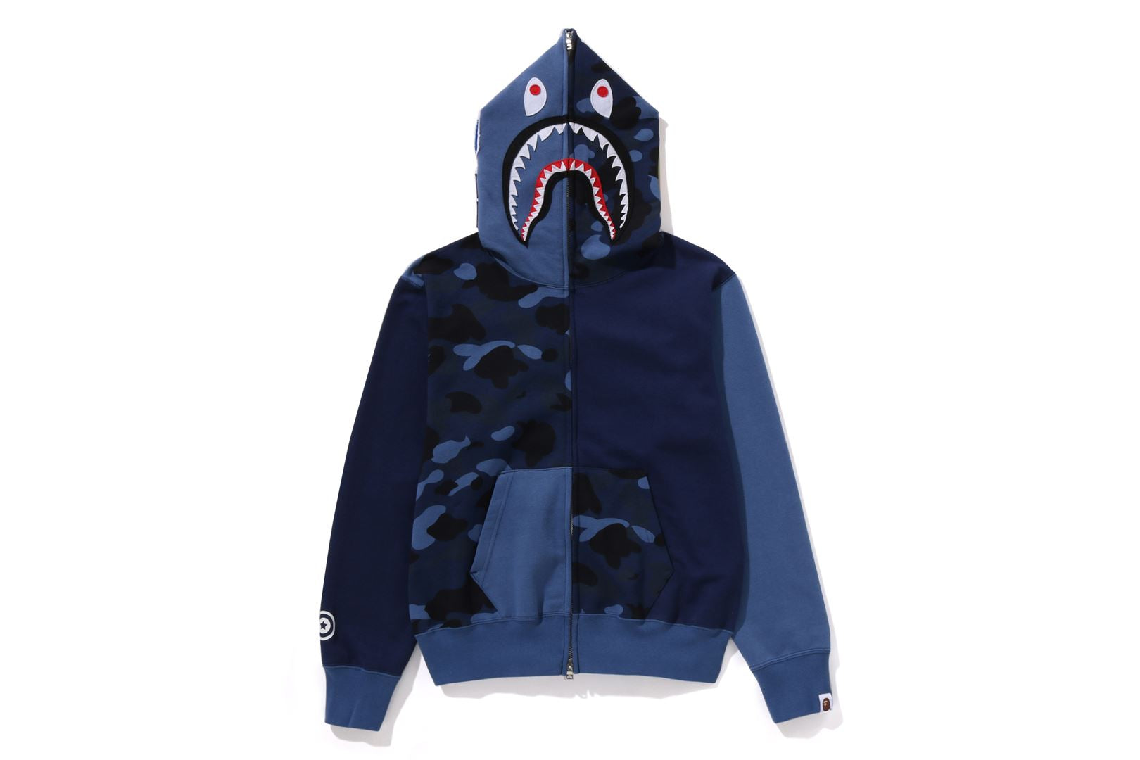 COLOR CAMO SHARK FULL ZIP HOODIE LADIES uk.bape