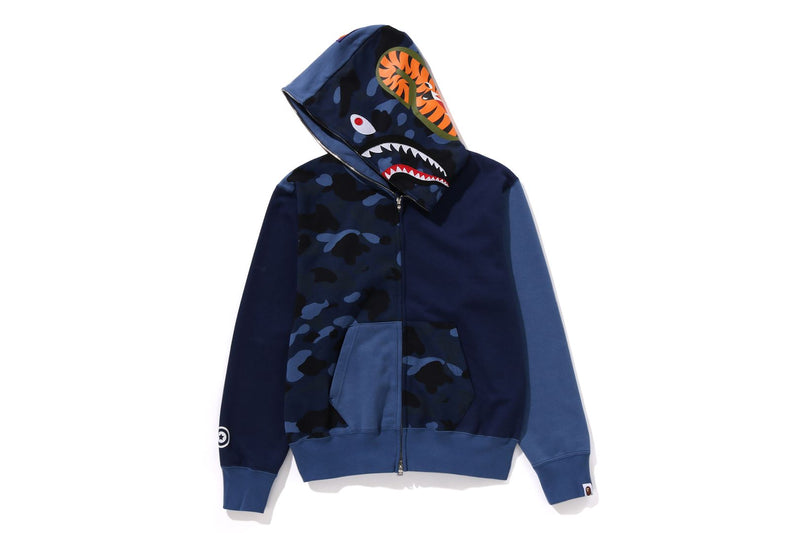 COLOR CAMO SHARK FULL ZIP HOODIE LADIES