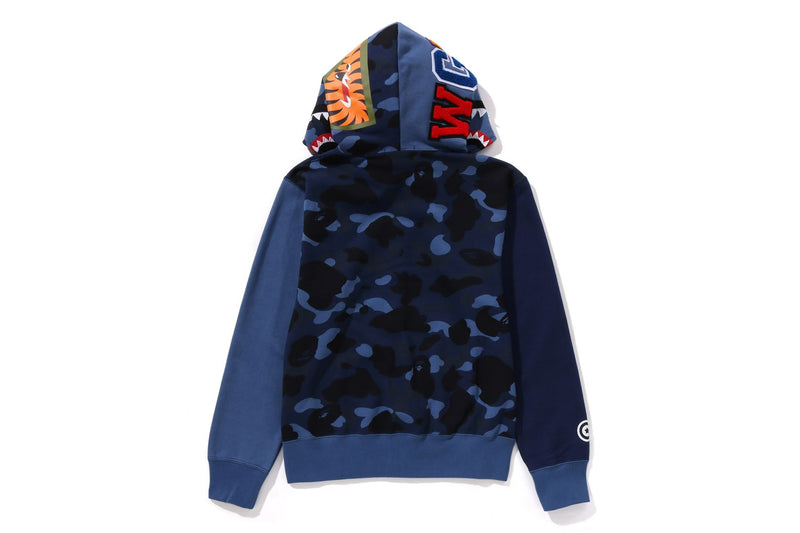 COLOR CAMO SHARK FULL ZIP HOODIE LADIES