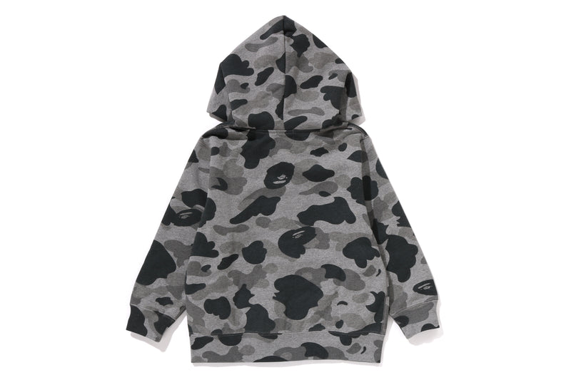 HEATHER GRAY CAMO ZIP HOODIE KIDS