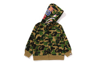 ABC CAMO SHARK ZIP HOODIE