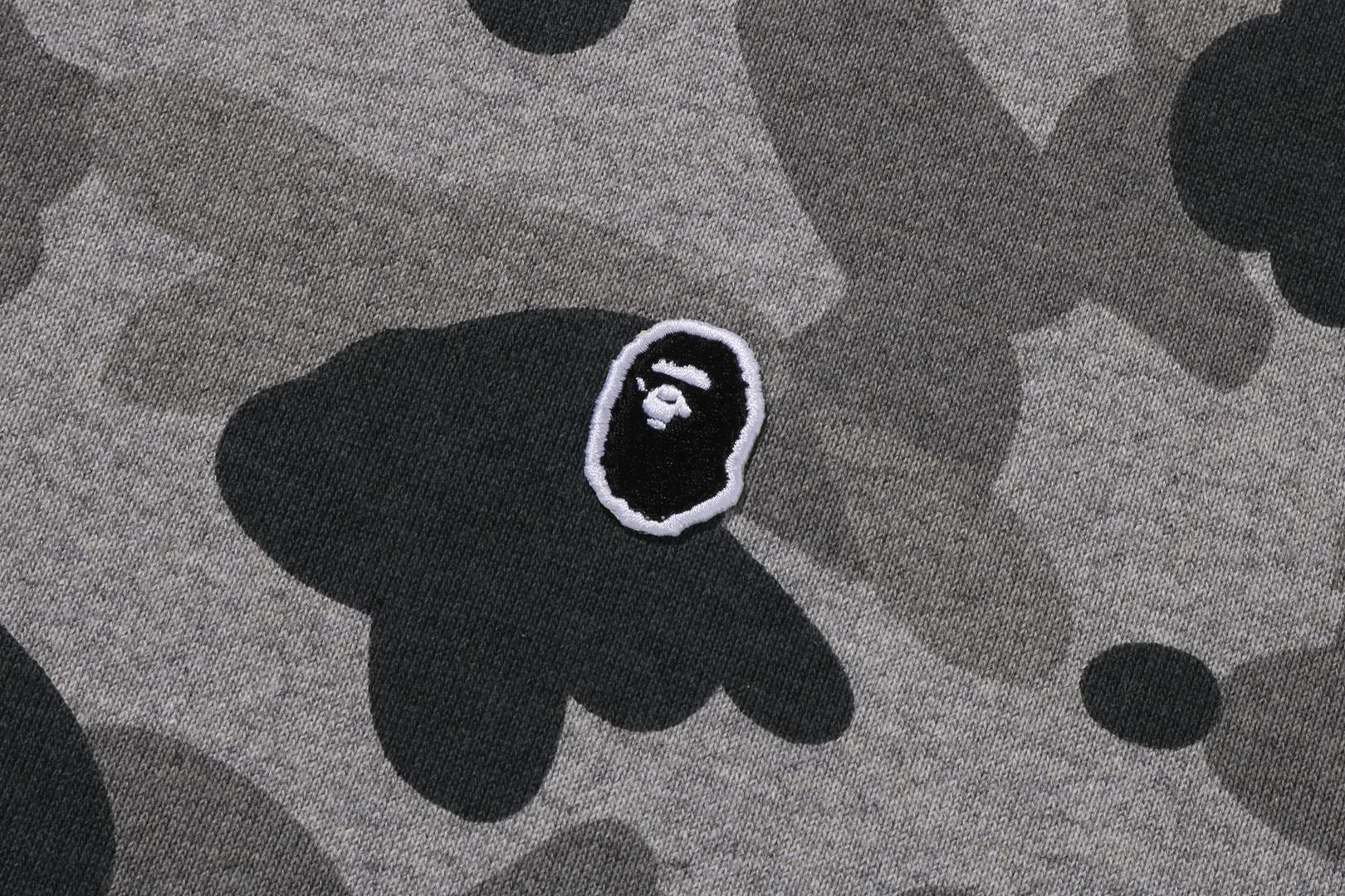 A BATHING APE® Kids Heather Gray Camo Zip Hoodie Jr | Bape