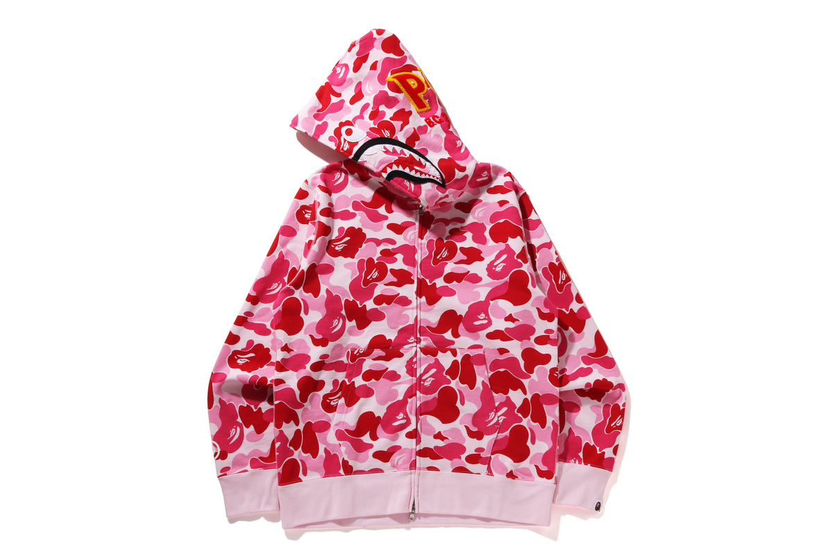 BAPE MENS ABC CAMO SHARK FULL ZIP HOODIE JACKET