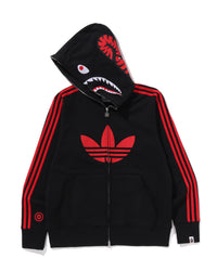 BAPE X ADIDAS - SHARK FULL ZIP HOODIE