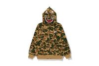 BAPE X KIDSUPER CAMO SHARK FULL ZIP HOODIE