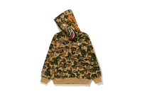 BAPE X KIDSUPER CAMO SHARK FULL ZIP HOODIE