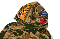 BAPE X KIDSUPER CAMO SHARK FULL ZIP HOODIE