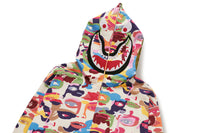 BAPE X KIDSUPER CAMO SHARK FULL ZIP HOODIE