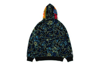 BAPE X 88RISING GLOW IN THE DARK CAMO SHARK FULL ZIP HOODIE