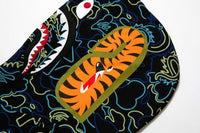 BAPE X 88RISING GLOW IN THE DARK CAMO SHARK FULL ZIP HOODIE