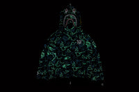 BAPE X 88RISING GLOW IN THE DARK CAMO SHARK FULL ZIP HOODIE
