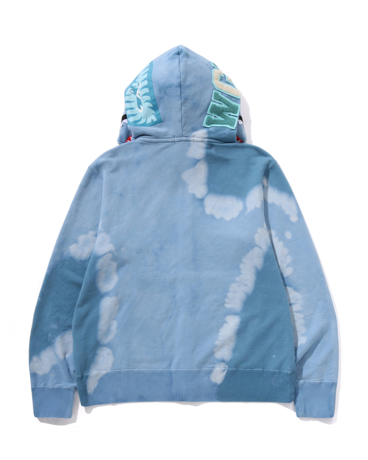 HAND DYE SHARK FULL ZIP HOODIE
