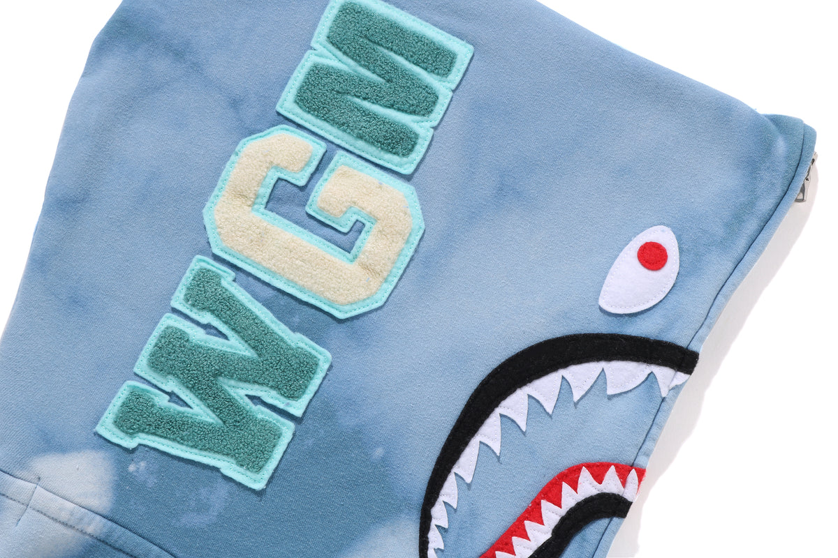 HAND DYE SHARK FULL ZIP HOODIE
